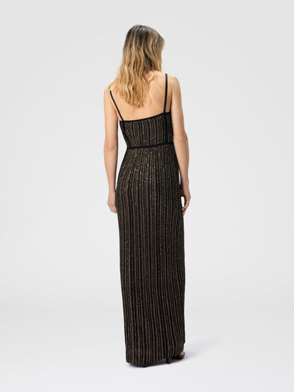 Missoni Strapless Ribbed Knit Maxi Dress