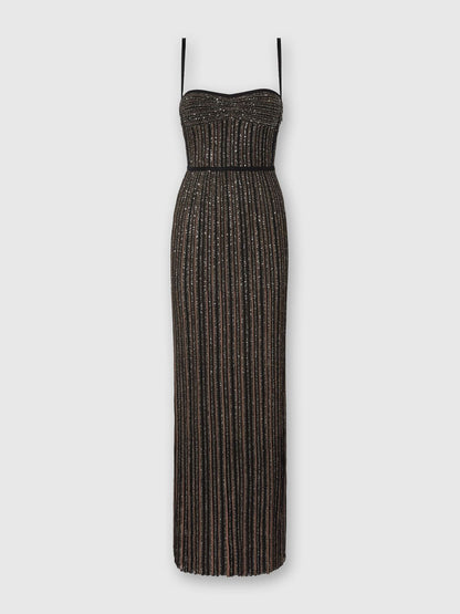 Missoni Strapless Ribbed Knit Maxi Dress