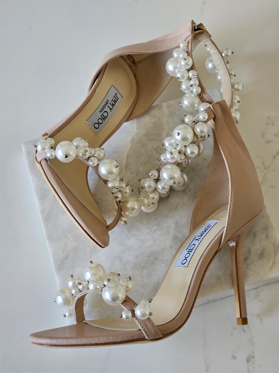 Jimmy Choo Maisel 100 Pearl-Embellished Pumps