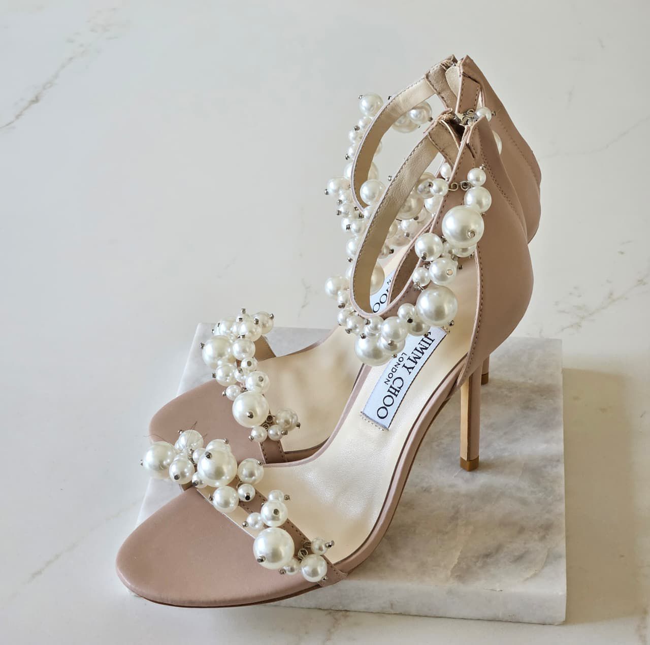 Jimmy Choo Maisel 100 Pearl-Embellished Pumps