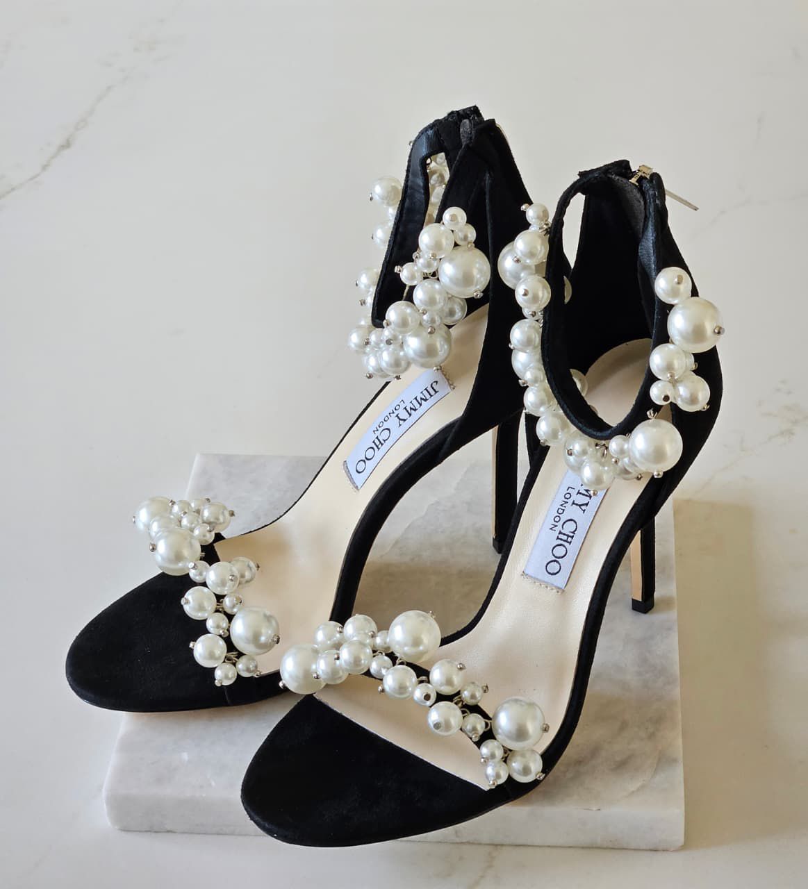 Jimmy Choo Maisel 100 Pearl-Embellished Pumps