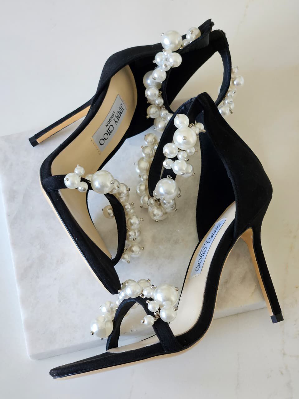 Jimmy Choo Maisel 100 Pearl-Embellished Pumps