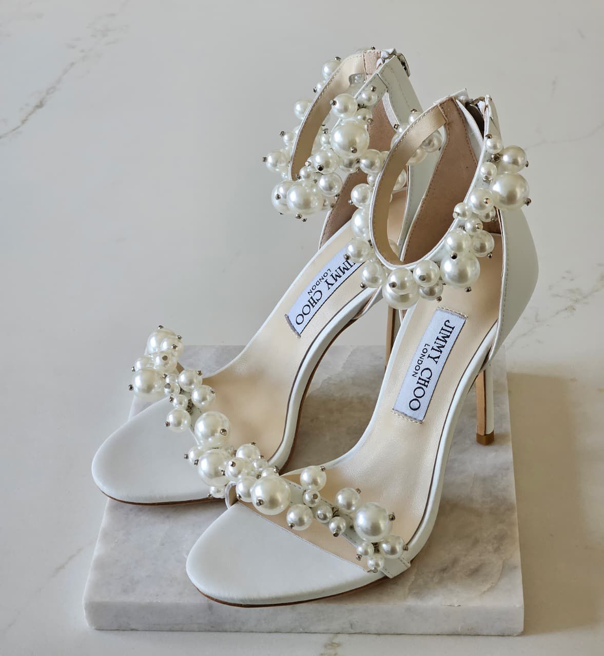 Jimmy Choo Maisel 100 Pearl-Embellished Pumps