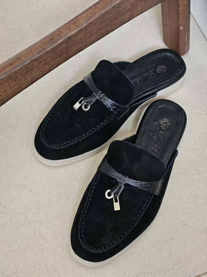 Loro Piana Summer Walk Backless Loafers