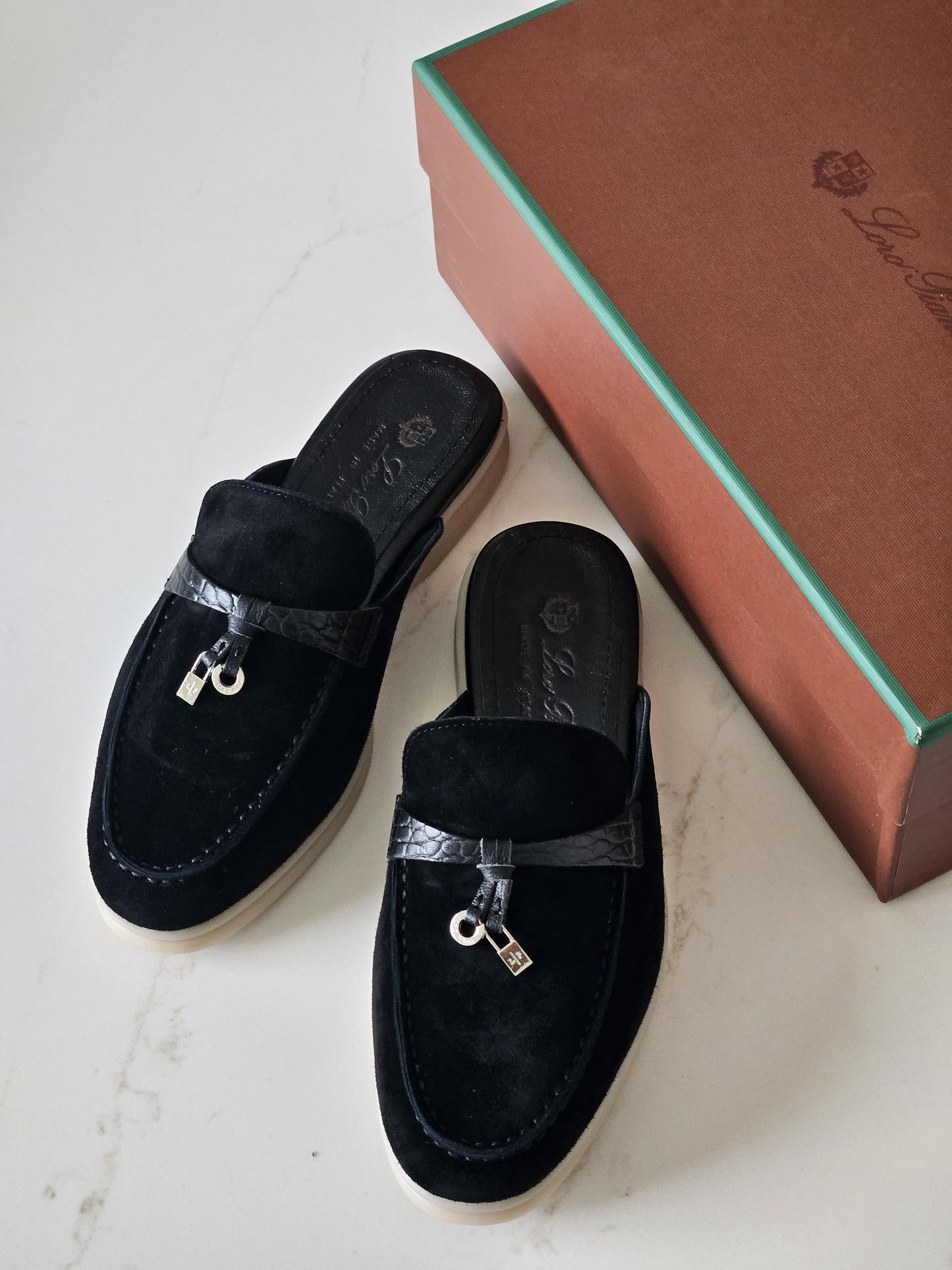 Loro Piana Summer Walk Backless Loafers