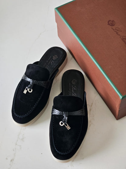 Loro Piana Summer Walk Backless Loafers