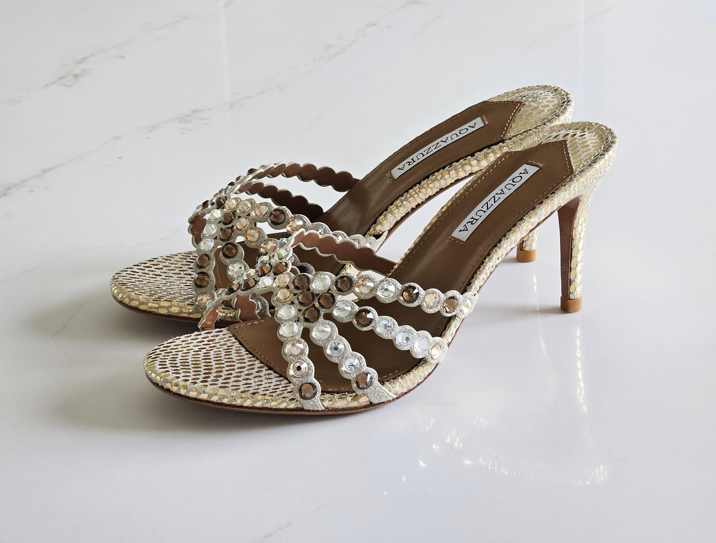 Aquazzura Tequila 75 Mule Sandals