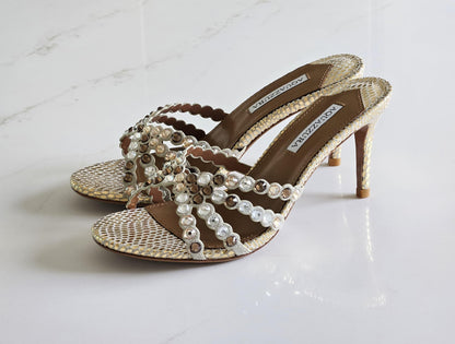Aquazzura Tequila 75 Mule Sandals