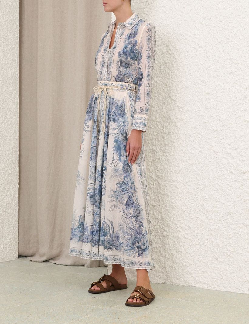 Zimmermann Wanderlust A-Line Maxi Skirt