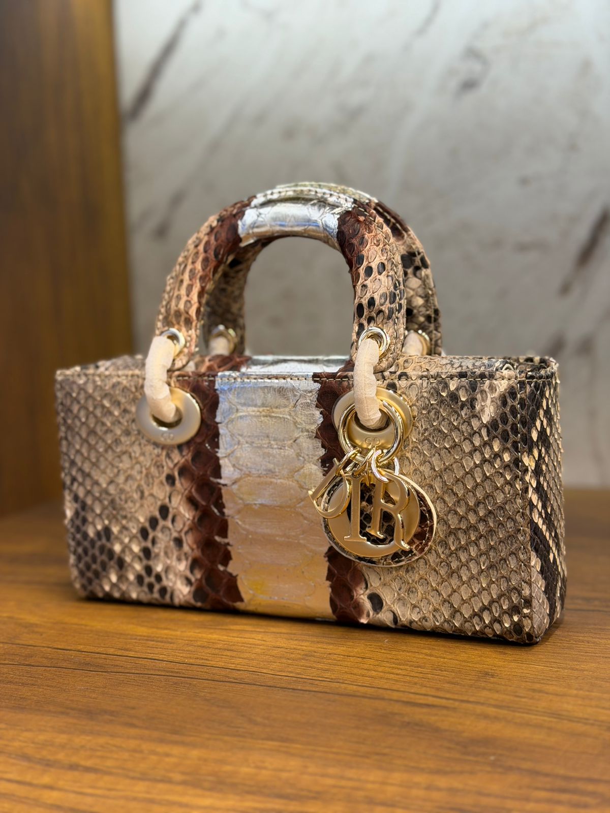 Lady D-Joy 22 Bag in Snakeskin