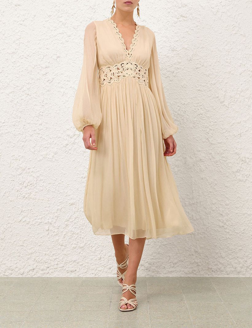 Zimmermann Luna Billow Midi Dress