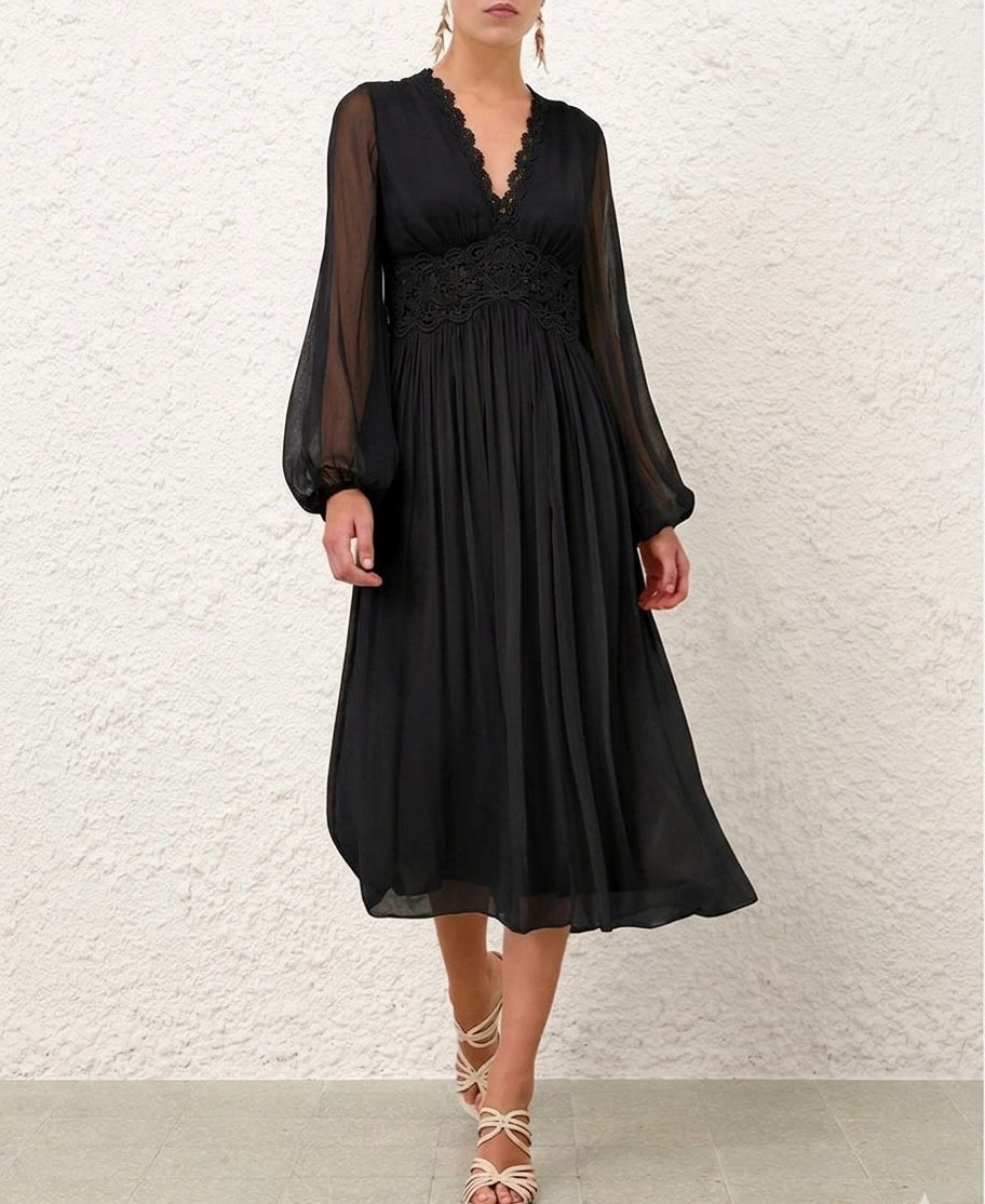 Zimmermann Luna Billow Midi Dress