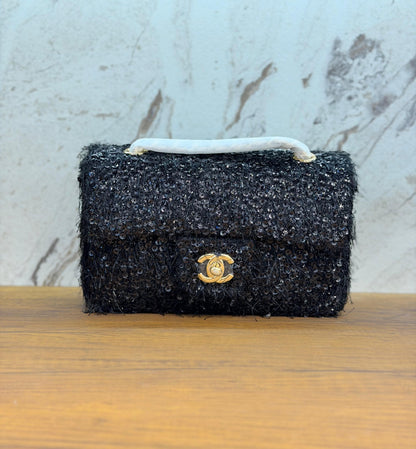 CHANEL Evening Bag In Fringed Sequins