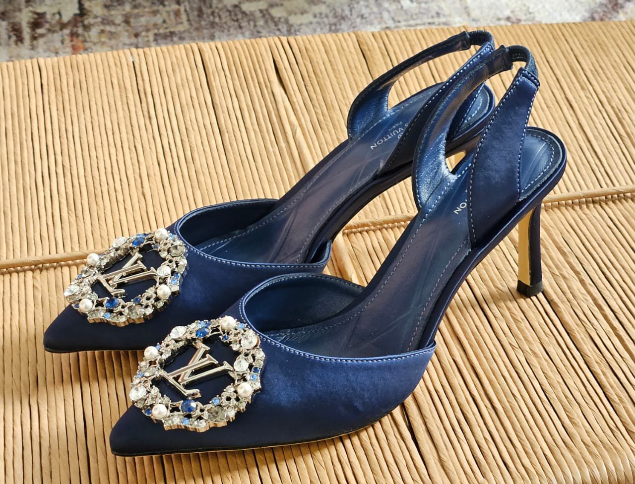 LV Met Slingback Pump