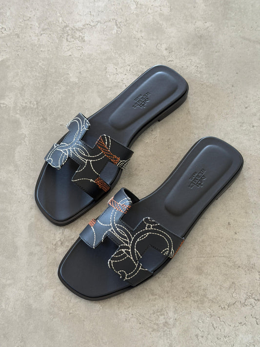 Hermès Oran Sandal in Panoplie Equestre
