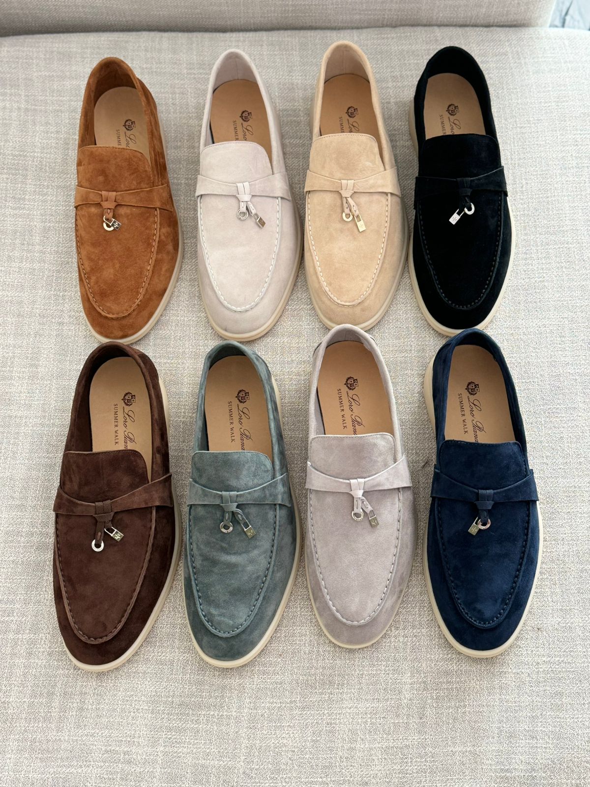 Loropiana Summer Walk Suede Loafers