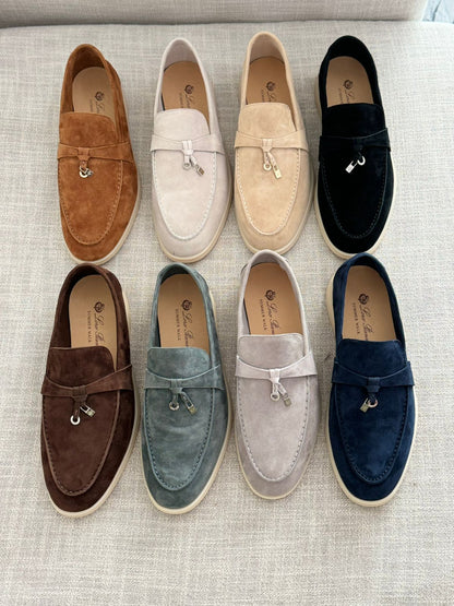Loropiana Summer Walk Suede Loafers
