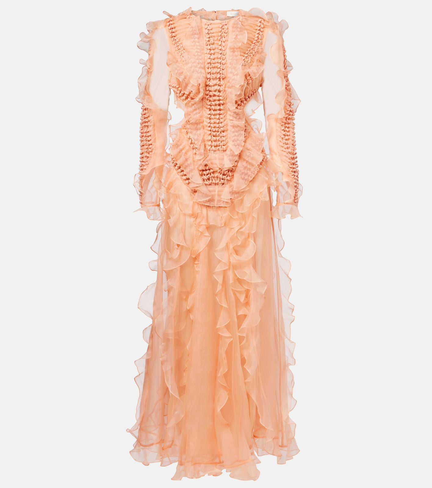 Zimmerman Ruffled Sheer Long Dress
