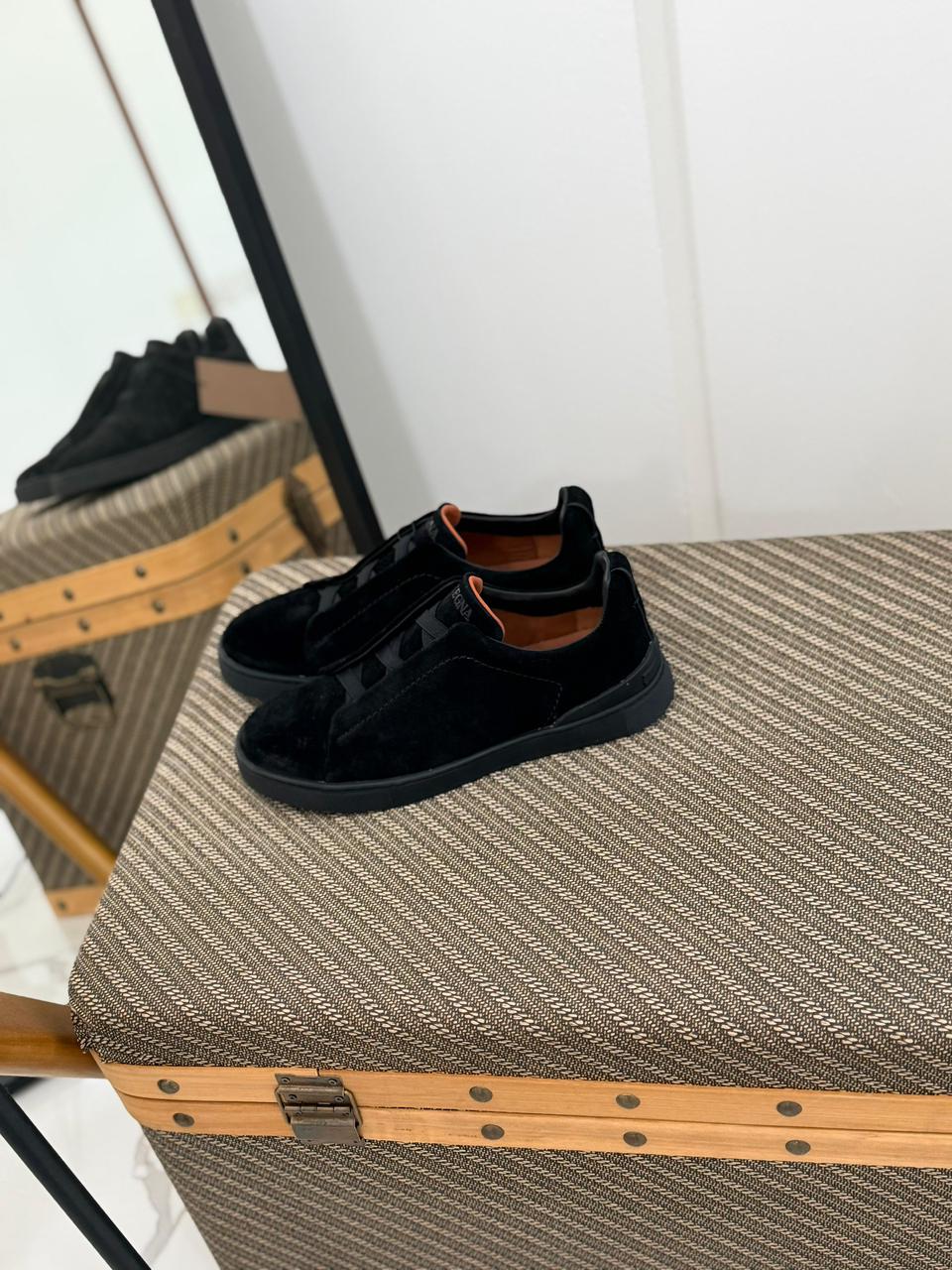 Zegna Suede Triple Stitch™ Sneakers