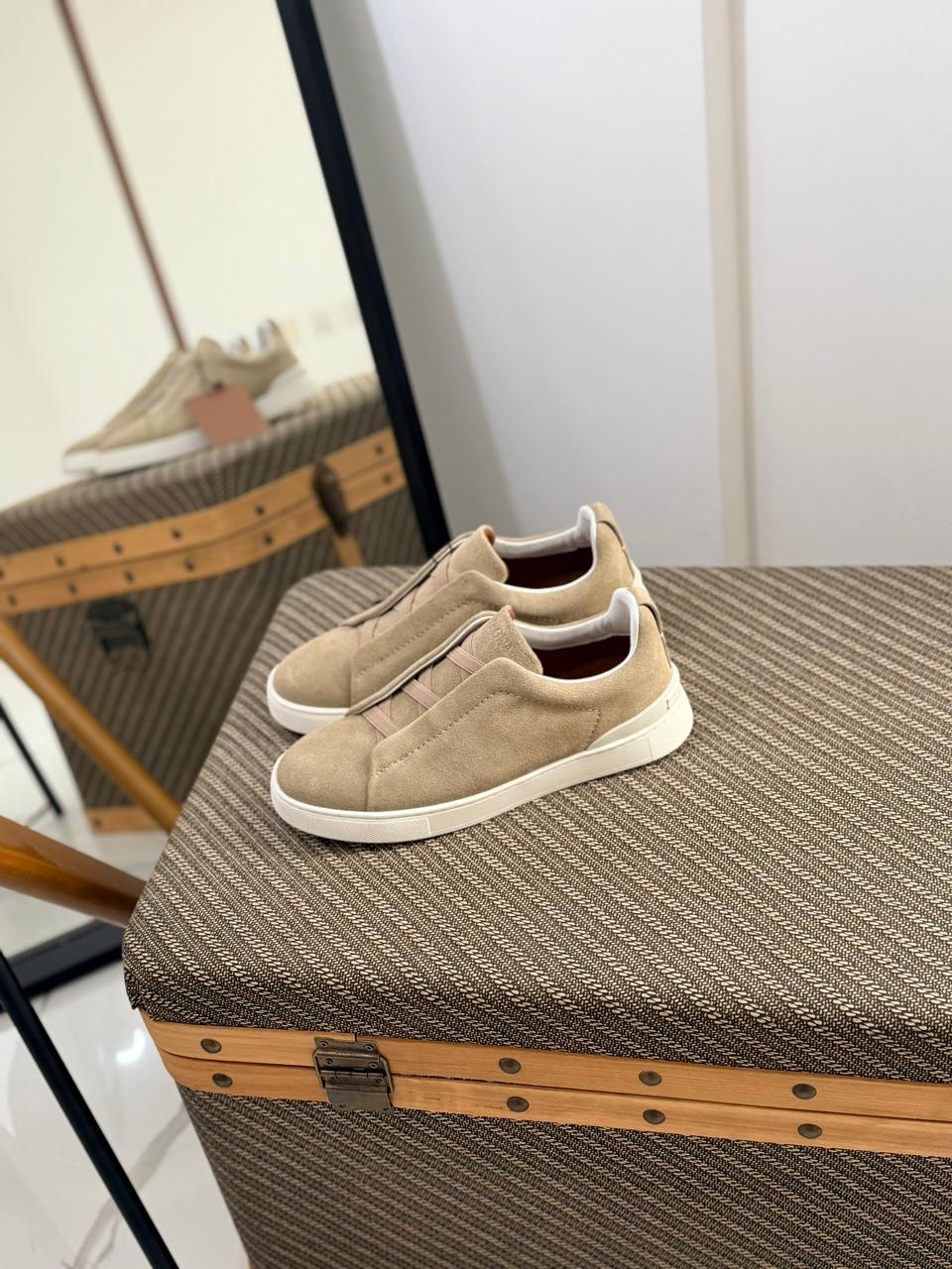 Zegna Suede Triple Stitch™ Sneakers