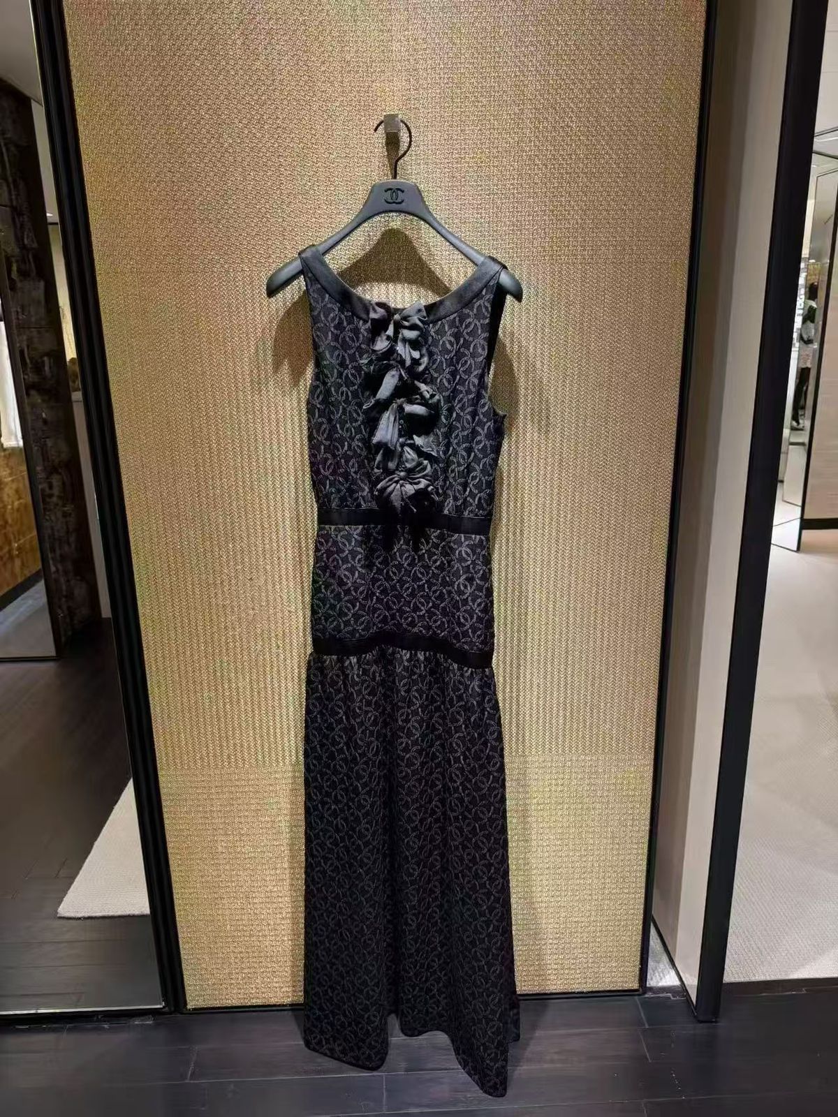 Chanel Elegant Bow Detail Long Dress