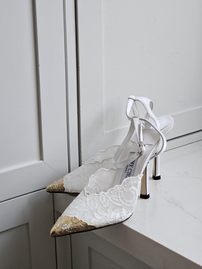 Faiz 100  Jimmy Choo Lace Pumps