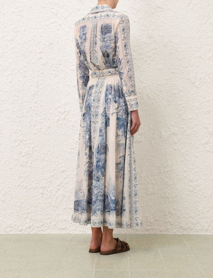 Zimmermann Wanderlust A-Line Maxi Skirt