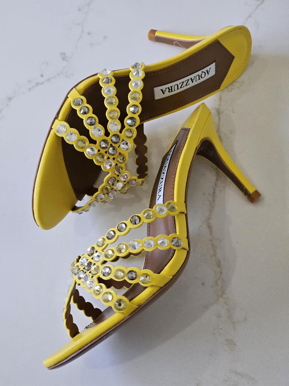 Aquazzura Tequila 75 Mule Sandals
