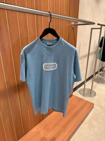 Dior Embossed Logo Crewneck T-Shirt