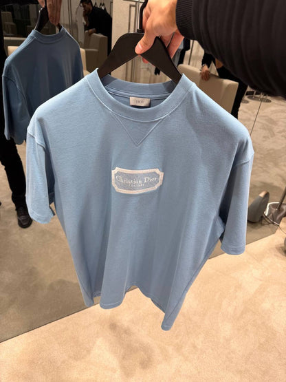 Dior Embossed Logo Crewneck T-Shirt