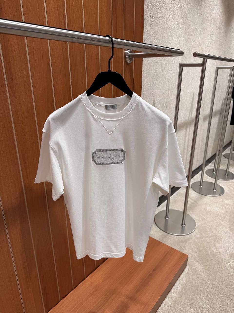 Dior Embossed Logo Crewneck T-Shirt