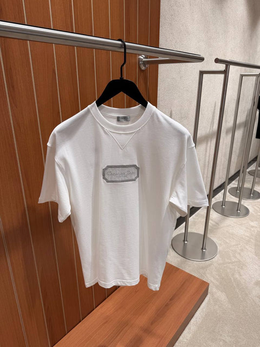 Dior Embossed Logo Crewneck T-Shirt