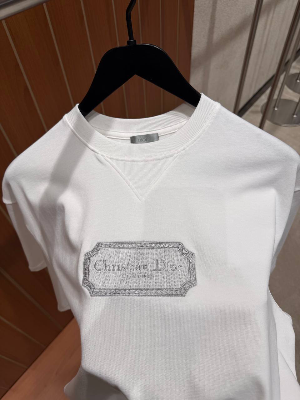 Dior Embossed Logo Crewneck T-Shirt