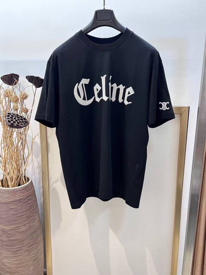 Celine T-Shirt with Gothic Logo Print