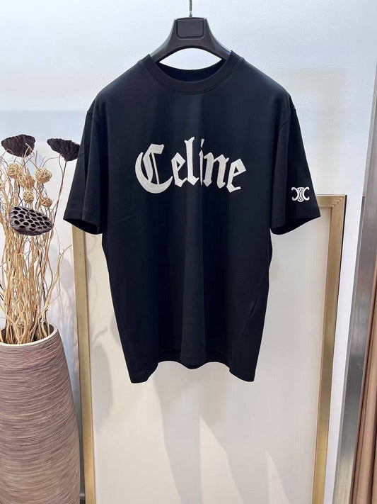 Celine T-Shirt with Gothic Logo Print