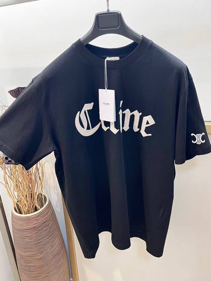 Celine T-Shirt with Gothic Logo Print