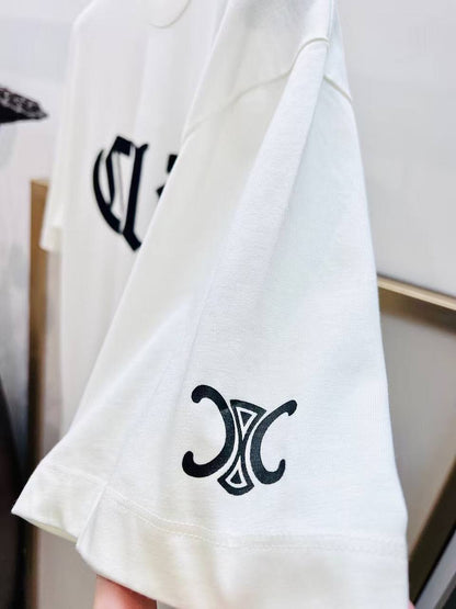 Celine T-Shirt with Gothic Logo Print