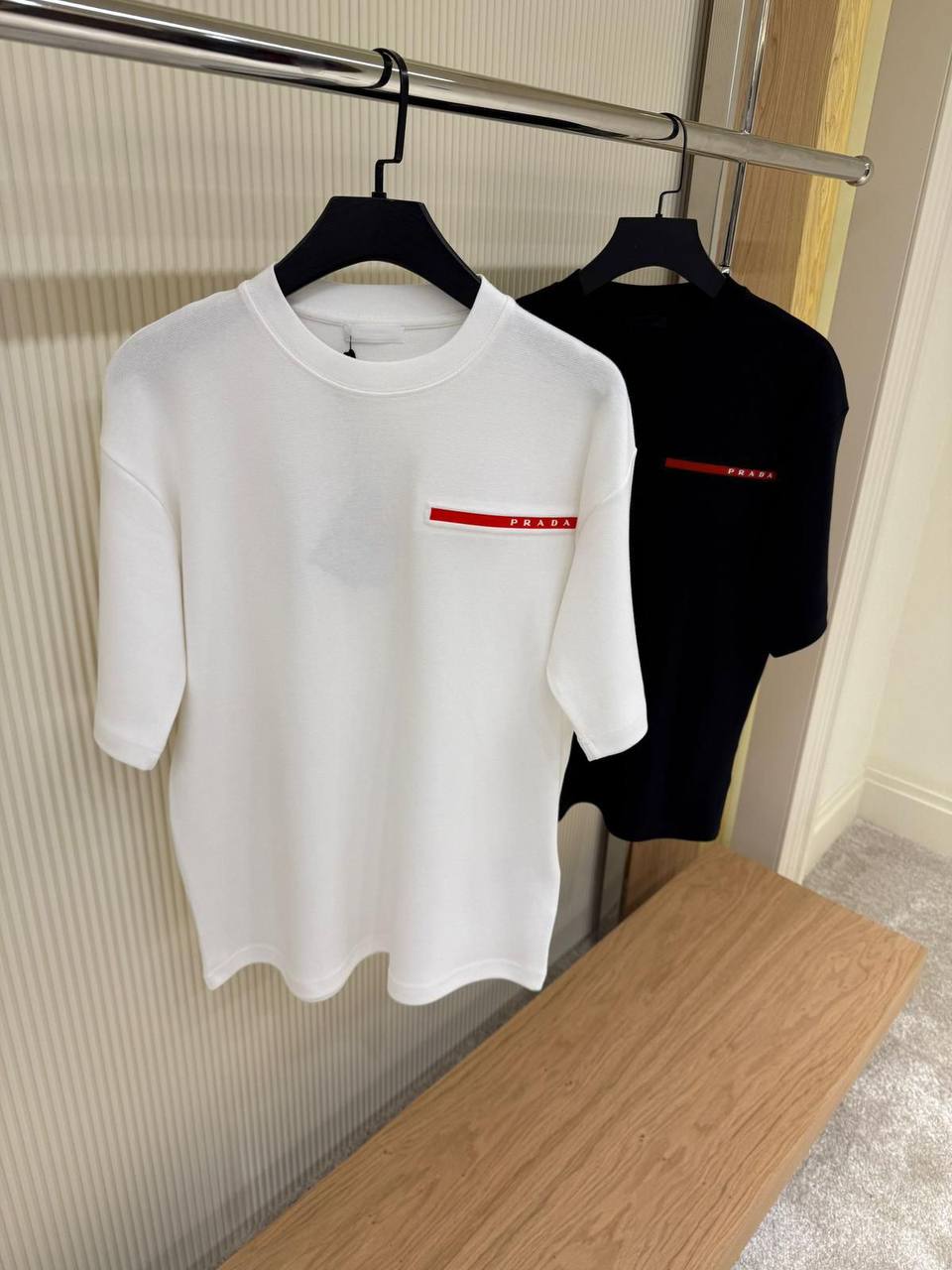 Prada Logo Patch T-Shirt