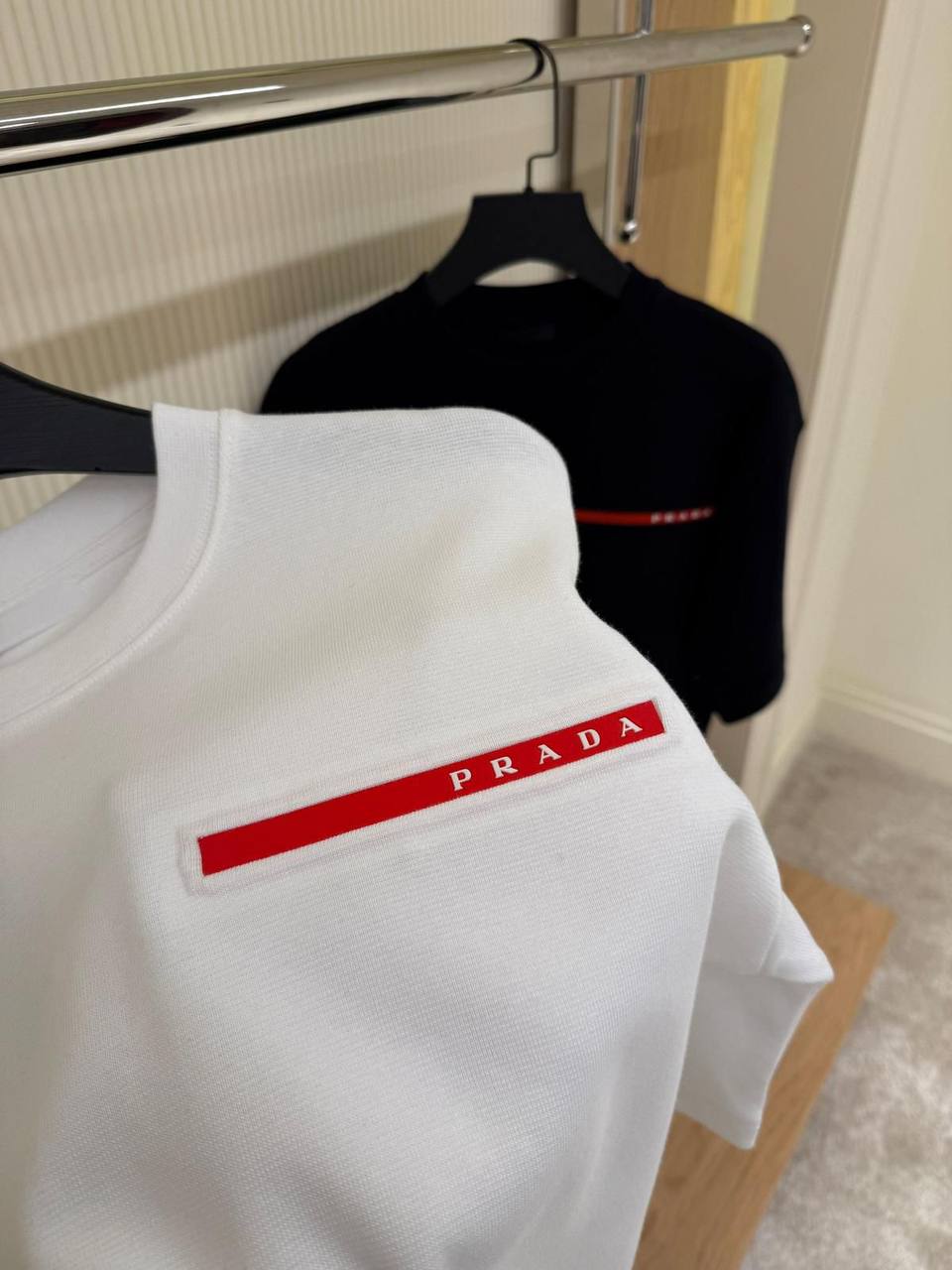 Prada Logo Patch T-Shirt