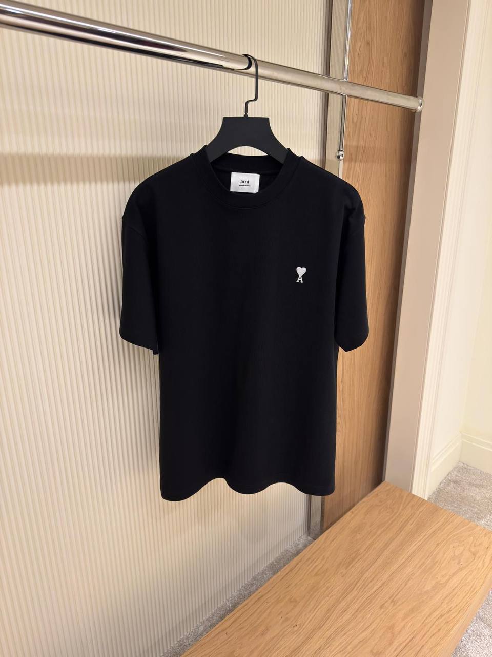 Ami Small Heart Embroidered Logo T-Shirt