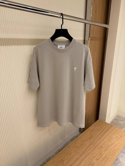 Ami Small Heart Embroidered Logo T-Shirt