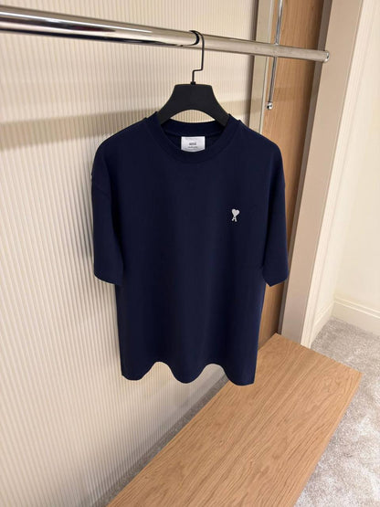 Ami Small Heart Embroidered Logo T-Shirt