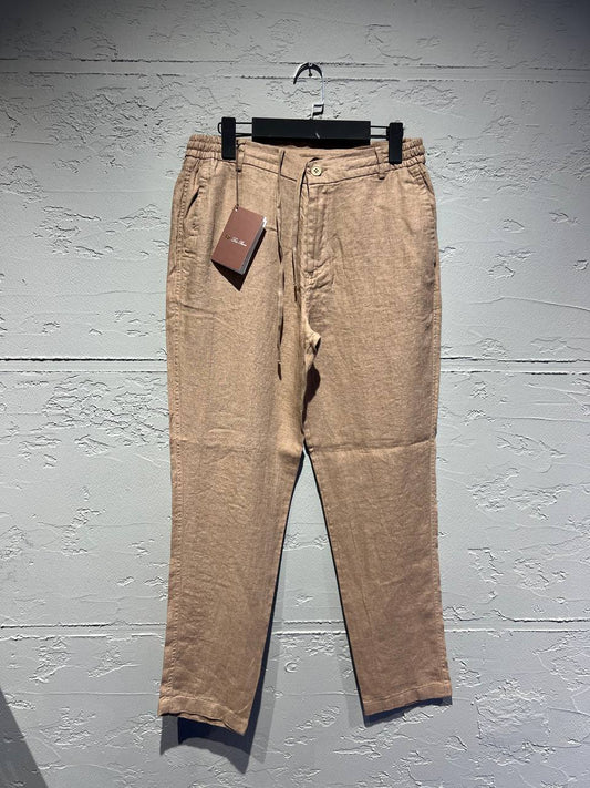 Loro Piana Linen Drawstring Trousers
