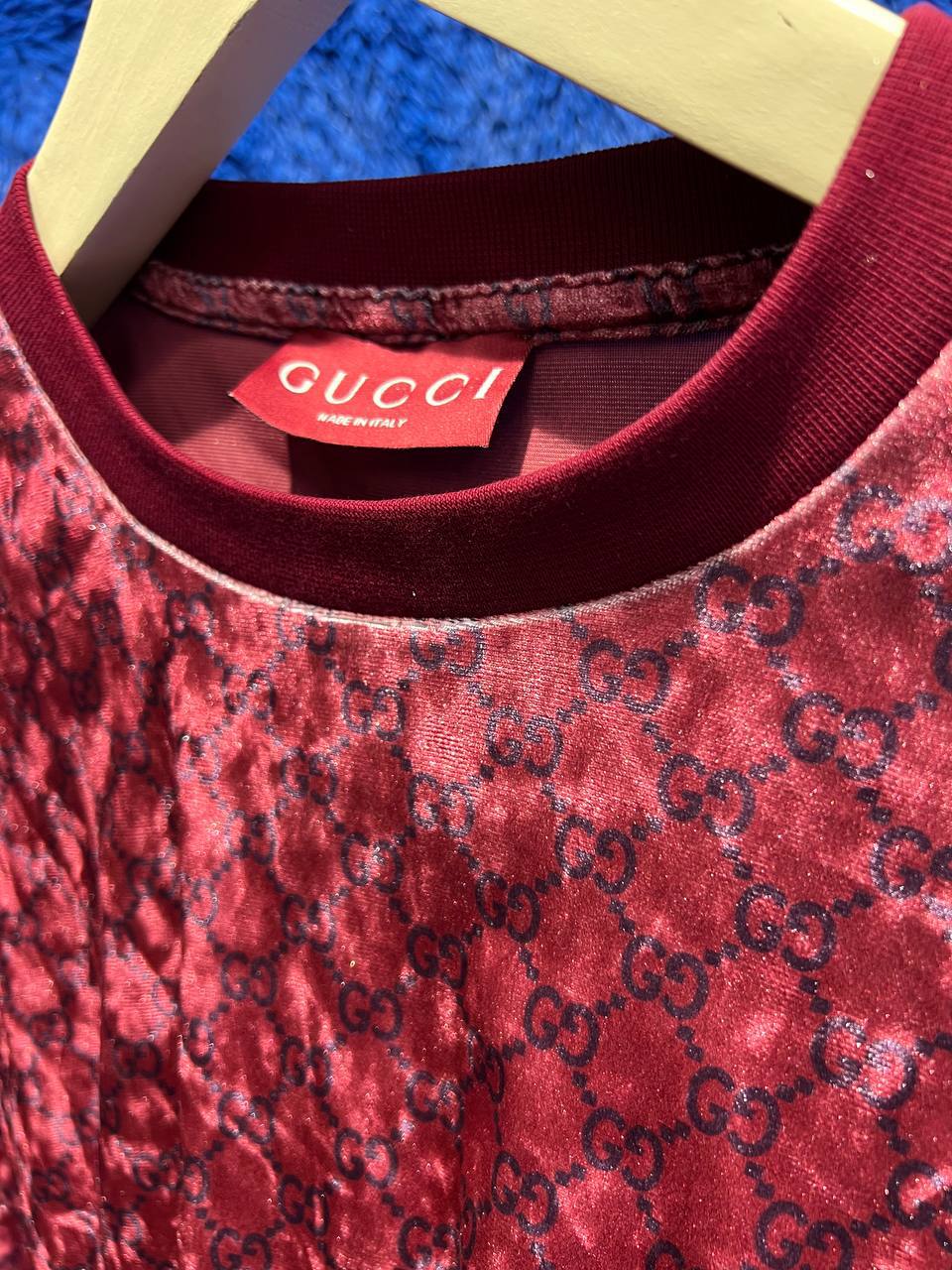 Gucci Monogram Velvet T-Shirt