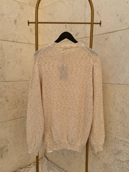 Loro Piana Textured Crewneck Knit Sweater