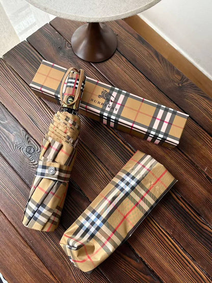 Burberry Check Folding Umbrella