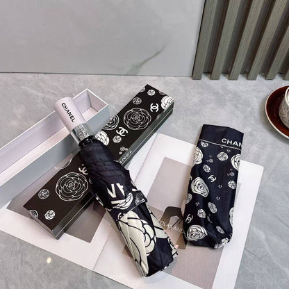 Chanel Camellia Print Umbrella