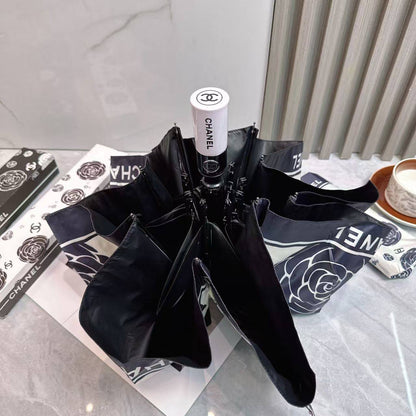 Chanel Camellia Print Umbrella