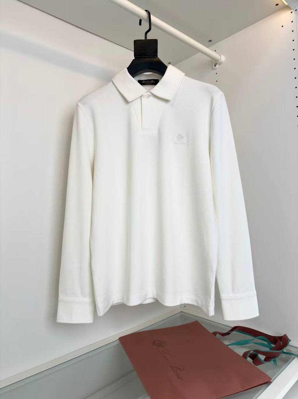 Loro Piana Long-Sleeve Polo Shirt