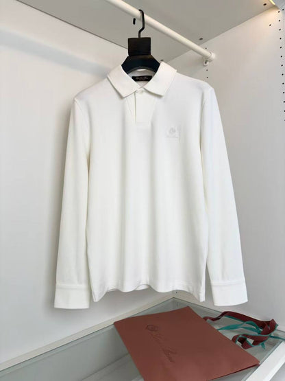 Loro Piana Long-Sleeve Polo Shirt